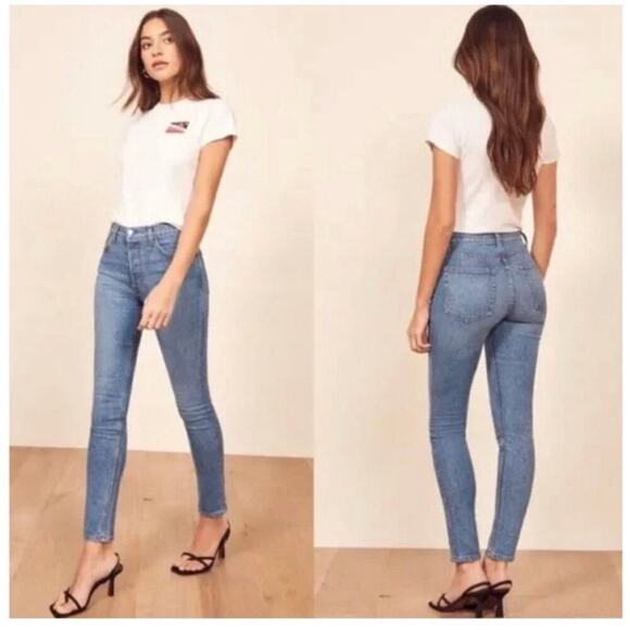 Reformation Serena High Skinny Jean Size 26 in Mortege - Picture 1 of 11